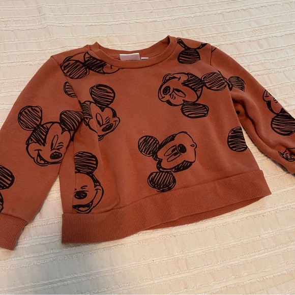 Mickey Mouse Boys Sweatshirt - Brown 2T - Picture 1 of 3